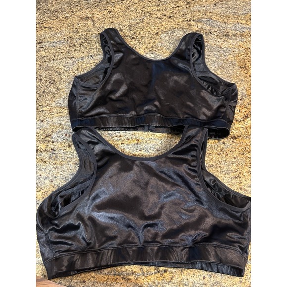 ENELL Sports Bra Size 6 Black High Impact Wire Free Bra, Bust 50-54", Rib 42-46" - Picture 2 of 6